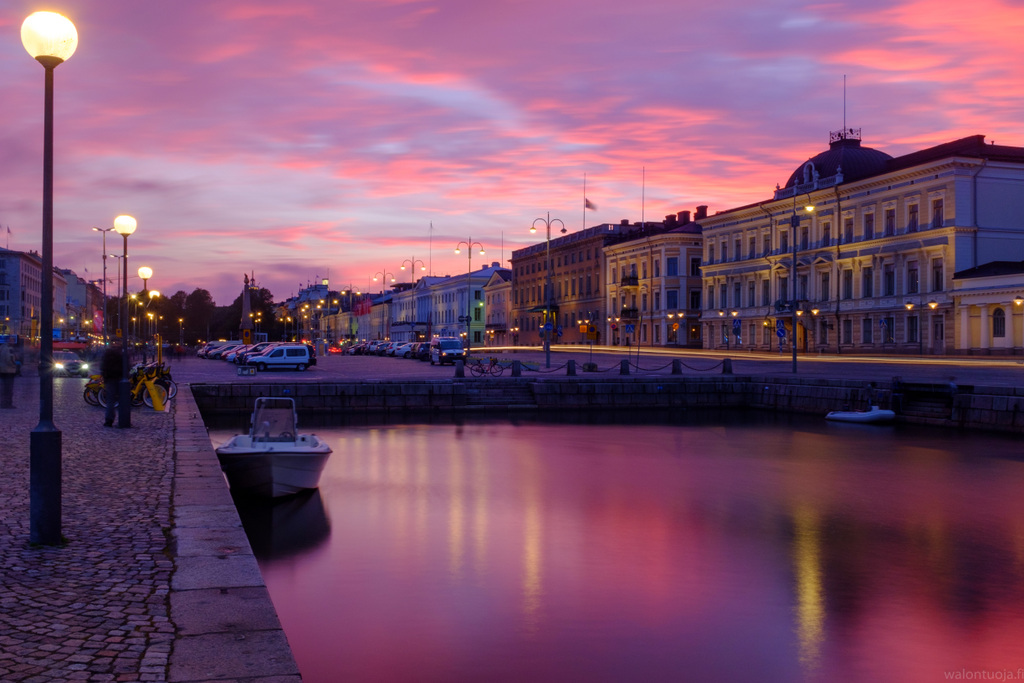 Market Square and the presidential castle in Helsinki